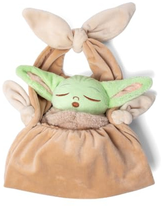 Simba Disney Star Wars Grogu Schmusetuch Wiege (25cm) – Baby Yoda Kuscheltuch aus 100 % recyceltem Material, Schmuse- & Einschlaftuch für Babys ab 0 Monaten, nachhaltig & weich