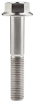 Yaruijia Tornillo hexagonal de cabeza roscada de titanio M10 x 30 35 40 45 55 60 65 70 75 80 100 mm rosca 1,25 mm (M10 x 60 mm)
