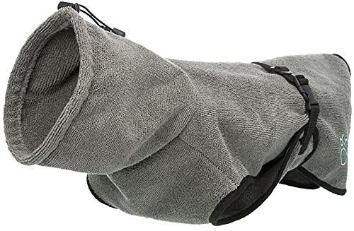 TRIXIE Hunde-Bademantel - L - 60 cm Mehrfarbig