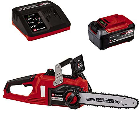 Einhell Akku-Kettensäge FORTEXXA 18/30 Power X-Change (Li-Ion, 18V, bürstenloser Motor, 30 cm Schwert, max. 4.300 min-1, inkl. 5,2 Akku und Fastcharger)