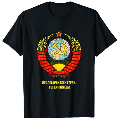Camicia a falce e martello URSS Stemma Unione Sovietica Camicia Maglietta