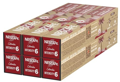 NESCAFÉ Farmers Origins Colombia Espresso 6 x 10 Capsules de Café - Approuvé pour les Machines NESPRESSO