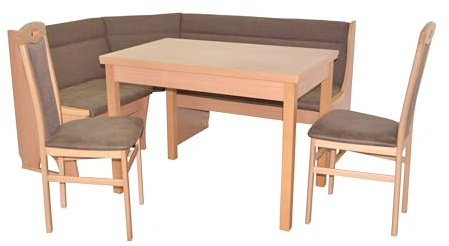 moebel direkt online Eckbankgruppe (4teilig) Caro I buche/braun
