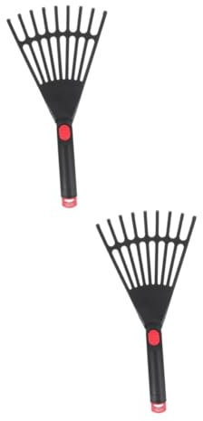Hemobllo 2stücke Kleiner Kunststoffrechen Für Garten Handrechen Mit Komfortablem Griff Für Entfernen Von Blättern Und Pflege Von Blumenbeeten Für Gartenarbeiten