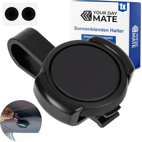 Soporte de Parasol de Coche para CO-Driver NO2, 1 Juego, en Negro, Compatible con OOONO Co Driver No. 2, de plástico Resistente, no Impreso en 3D, Cubierta de Clip para Detector de radares