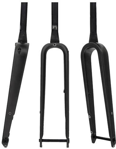 HWEVDHJ Gravel 700c Carbonfaser Rennrad Starrgabel 700 * 45C Steckachse 12 X 100 Mm Hard Gabeln 1-1/2'' Tapered Steerer Bike Front Gabeln Fahrradzubehör