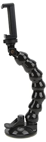 NIZUUONE Flexible Schwanenhals-Verlängerung, Saugnapf-Autohalterung mit Handyhalter für Action-Kamera, Schwanenhals-Ständer, Auto-Saugnapf-Halterung