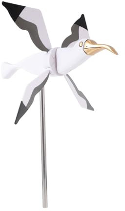 SUPVOX Seagull Windmill Garden Decoration Figurine De Jardin Ornement Extérieur Décoration De Fête Et Maison
