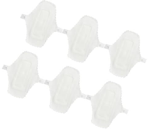 COLLBATH Wiederverwendbare Waschbare Damenbinden 6 Stück 180mm Weicher Stoff mit Knopf Reise Einlage für Damen