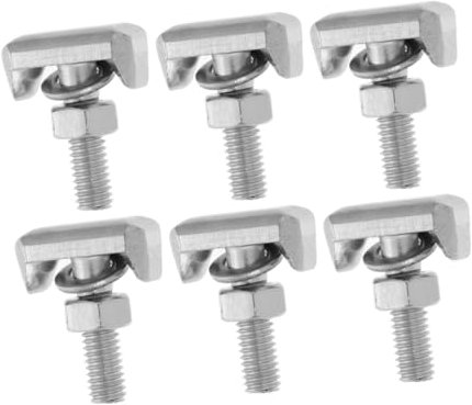 CHICAMPERA Juego De 6 Tornillos De Acero Inoxidable t Diseño De Montaña Para Terminales De Batería De Automóvil, Pernos De Repuesto Resistentes y Accesorios Para Mantenimiento Automotriz