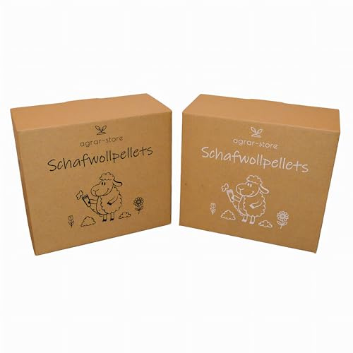 agrar-store | Mixpaket Schafwollpellets + Schafmixpellets | Langzeitdünger Schafwolle 2-10Kg (10Kg)