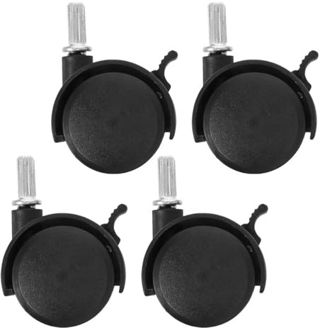 DOITOOL Lot De 4 Roulettes Pivotantes Avec Frein Pour Etendoir À Linge Et Portant Vêtements Roues Robustes Pour Meubles Et Chariots Installation Facile Et Déplacement Sans Effort