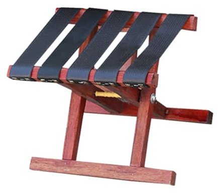 Gatuida Tragbarer Klapphocker Holz Campinghocker Faltbar Stabiler Angelstuhl Für Outdoor Garten Und Reisen