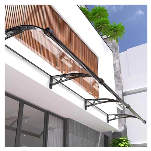 Patio Window Awning Canopy - UV Rain Snow Protection Cover for Doors & Windows Outdoor Waterproof Shelter Clear Awning (150x200cm/59.06x78.74in)