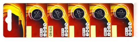 Piles bouton CR1625/1632/1620/1616 à 5 poteaux 3 V pour électronique Design étanche