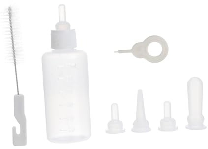 Toddmomy Haustier Milchflasche Satz Silikon Sauger Flasche Für Kleine Katzen Und Hunde Tragbare Fütterungsflasche Geeignet Für Welpen Und Kätzchen Praktisch Für Unterwegs