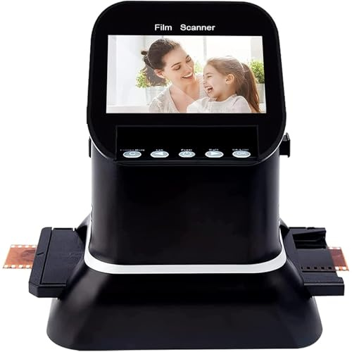 Scanner per diapositive 120 Convertitore digitale ad alta risoluzione 1080p per negativi e diapositive 35 mm, 135, 126, 127 in formato digitale JPEG, supporta l'anteprima e la modifica delle immagini