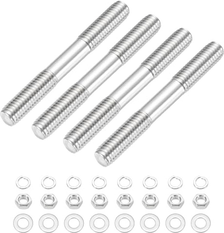 QUARKZMAN 4 Set M10x80mm Perno Doppia Estremità Filettata Barra Filettata