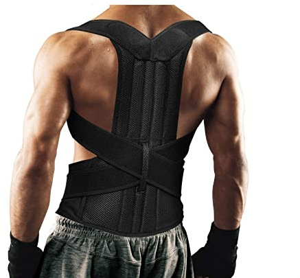 HLTYGWX Correttore per la Schiena Tutore per la Schiena Supporto per clavicola Stop incurvamento e curvatura Allenatore per la Schiena Regolabile Unisex (Colore : XL) 1
