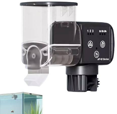 Fish Food Vacation Feeder, Automatic Smart Waterproof, Tank Fish Feeder Dispenser, for Vacation Weekend Day Traveling Pond Turtle Pellet
