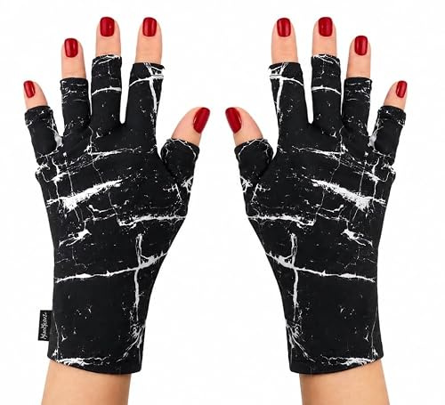 ManiGlovz - Original UPF 50+ UV-skyddshandskar | gel manikyrhandskar och UV-handskar för kvinnor | Kan användas som solskyddshandskar vid körning