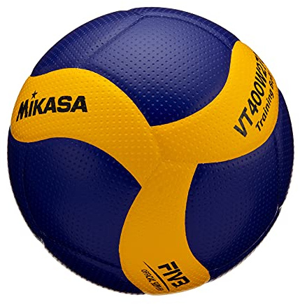 Mikasa VT400W270 Medicine Volleyball for Training, No. 4, 9.5 oz (270 g), For General College, High School and Middle School Students, Blue/Yellow