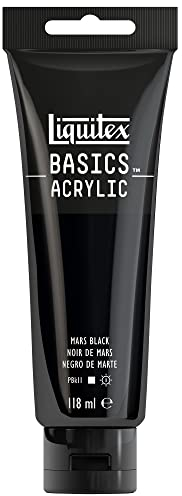 LIQUITEX Basics Acrylic Paint, Mars Black, 118 ml Tube