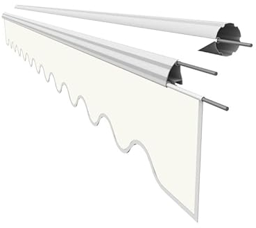 Leudus Markisen Volant Markisenbespannung Sonnenschutz Ersatzstoffe 2.81m*23cm SPD011 Sonnenmarkise fertig genäht