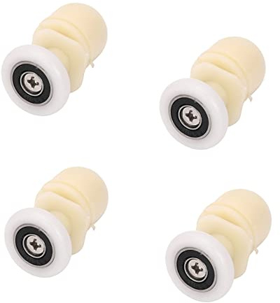 Ruimou 4Pcs Shower Door Rollers 19mm(Plastic) for Bathroom Bearing Pulleys/Runners/Eccentric Wheels Replacement (4, 19mm)