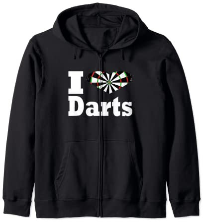 I love Darts Ally Pally Bullseye Kapuzenjacke