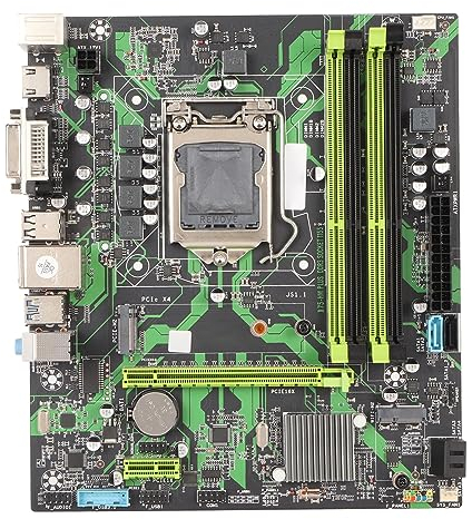 Bewinner Scheda Madre LGA 1155, DDR3 da 6 Gbps per B75, Interfaccia PCI EX16/USB 3.0/SATA 3.0/M.2/HDMI/VGA, ATX per Attività Mineraria