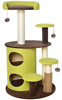Katzenbaum Kratzbaum Kratzbaum Für Katzen, Kratzbaum, Sisalseil, Kratzbaum, Katzentürme, Kratzbaum, Eigentumswohnung, Haustier, Indoor-Aktivitätsspielzeug katzenkratzbaum ( Color : Grün , Size : 60*60