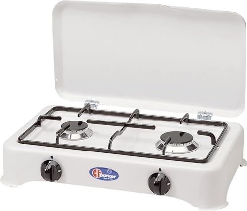 FORNELLO A GAS GPL A 2 FUOCHI PARKER MOD. 5326 GPL 2F MADE IN ITALY