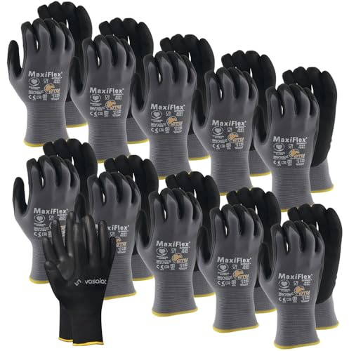 ATG Maxiflex Handschuhe Gr. 10 Ultimate 10 Paar - Arbeitshandschuhe Herren und Damen mit hervorragendem Grip - Montagehandschuhe Nitril