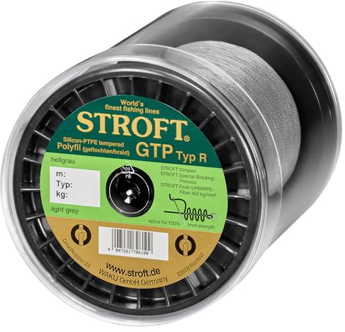 Stroft Schnur GTP Typ R Geflochtene 1000m hellgrau R04-0,090mm-3kg