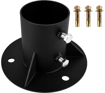 78 mm Pfostensockel, robuster Zaun, Briefkasten, Fahnenmasthalterung, Poolleiter, Befestigungspfostentanker, Metallgeländer, Bodenflansch, Veranda, Geländer, Pfostenhalter, Poolleiter, Befestigung,
