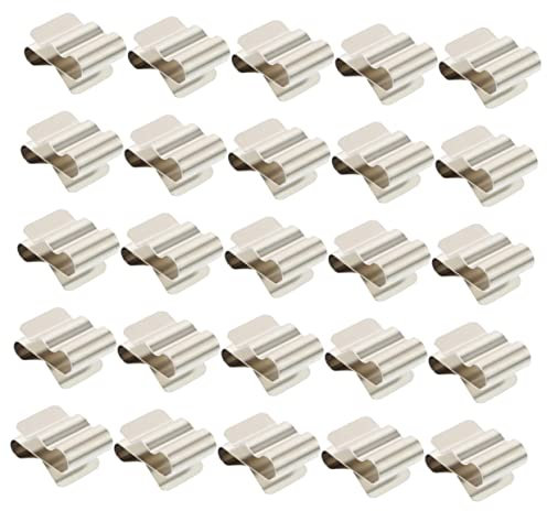 JECOMPRIS 60 Stück Edelstahl Kabelclips Für Solarkabel Klemmen Für Solarmodul-kabel Kabelclip Für Photovoltaikanlagen Kabelrahmenclip Mit Kompressionsdesign Solarkabelclip Für Modulkabelmana
