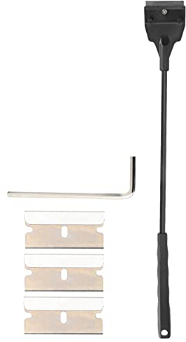 Ausla Aquarium-Algenschaber mit Langem Griff und Austauschbaren Klingen Zum Reinigen von Aquariumglas (Standardschaber)