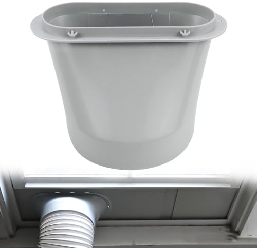 Klima Schlauch Fensteradapter 150 mm, Abluftschlauch Adapter Fenster Klimaanlage Schlauch Adapter für Mobile Klimageräte Klimaanlagen