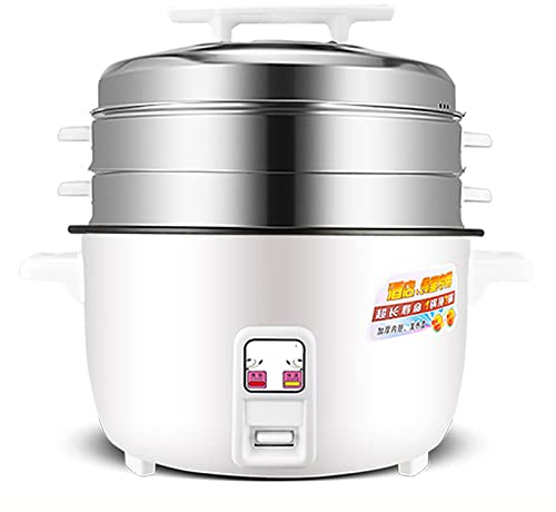 Olla arrocera con 2 vaporizadores (8-45L) Olla arrocera grande antiadherente comercial, aislamiento automático, para hoteles, restaurantes, cantinas, escuelas 220-240V US/EU(10L)