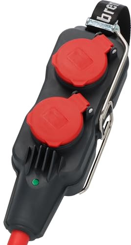 Brennenstuhl Professional Powerblock/Verteilersteckdose 4-Fach (Baustelleneinsatz und ständiger Einsatz im Freien, IP54)