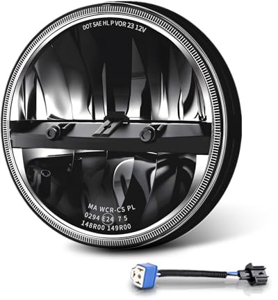 CO LIGHT 7 Inch LED Headlights for Motorcycle - DOT Certified H6024 led Headlight Adjustable Hi/Lo Beam Patterns for Electra Glide Street Glide Fat Boy Road King Heritage Softail Switchback Headlamp