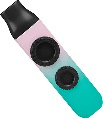 Doppelloch Kazoo aus Abs, 1 Satz Tragbares Instrument mit Zubehör | Gradienten Optik, Einfache Struktur ohne Musiktheorie, für Draußen, für Altersgruppen