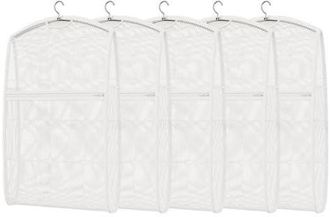 Rete di lavaggio per scarpe | sacchetto di lavaggio per scarpe da ginnastica set di 5 pezzi, tasca portaoggetti riutilizzabile portatile agganciabile accessorio per asciugatrice lavatrice e scarpe da