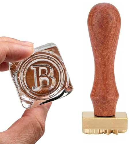 Stampo per Ghiaccio in Rame Personalizzato, Cubetti Di Ghiaccio in Ottone Con Logo Personalizzato per Feste a Tema Whisky, Matrimoni E Fai Da Te