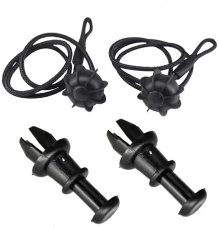 NIONGYN Heckablage Strap Kompatibel Mit VW Für Golf 5 Mk6 Für Tiguan Für T-CROS Kofferraum Kofferraum Hutablage Gurt String Clips Tablett String Aufhänger Drehhaken 1K6863447A(2pcs)