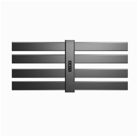 Scaldasalviette Elettrico Moderno, Stendibiancheria, Scaldasalviette For Il Bagno(Silver)