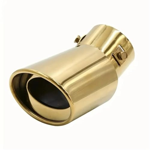 Silenziatore Terminale Terminale Universale Per Auto, Calibro 63Mm, In Acciaio Inossidabile, Con Tubo Di Scarico Dritto E Curvato, Silenziatore Finale Terminale Scarico Per Auto