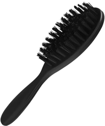 Beatifufu Männer Bartbürste mit Weichen Borsten und Feinzinkenkamm für Haar und Bartpflege Ergonomischer Griff für Unterwegs Hause