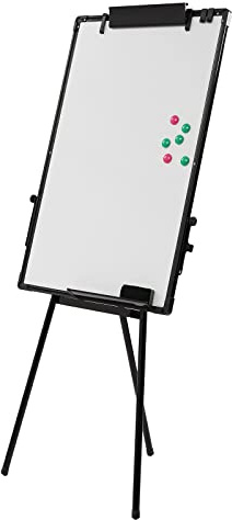TouTToNG Flipchart Ständer Whiteboard 61 x 91,4 cm Magnetisches Tragbares Staffelei Trocken Abwischbar, Höhenverstellbar 0,97–1,58 m Weiße Tafel mit Stativ